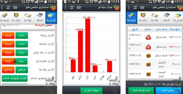 محیط برنامه هلو