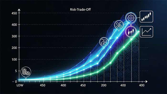 رابطه بنیادین ریسک و بازده: Trade-off و منحنی مرز کارایی